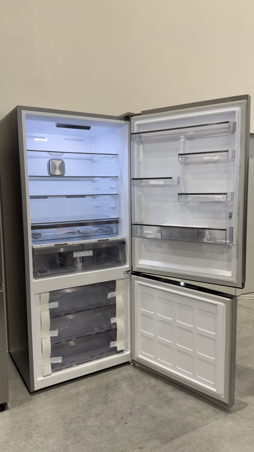 Bauknecht 615L KGDNF 83XLC IN – Combină frigorifică Clasa C, Total NoFrost, Inverter, Wi-Fi, inox, import Germania 🇩🇪