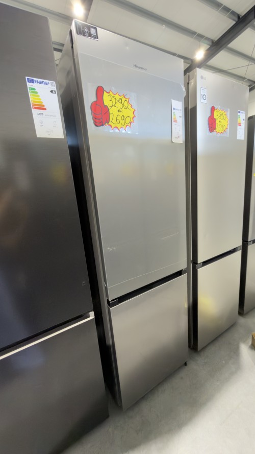Hisense 413 L NRB620C6X4WFE – Combină frigorifică Clasa C, Total NoFrost, Inverter, Wi-Fi ConnectLife, Convert ZeroZone, import Germania 🇩🇪