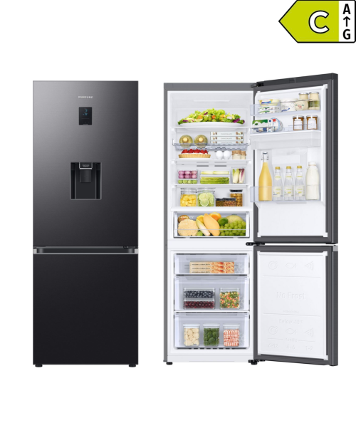 Samsung 341 L RL34C652CB1 – Combină frigorifică Clasa C, No Frost+, Wi-Fi SmartThings, AI Energy Mode, dozator apă, import Germania 🇩🇪