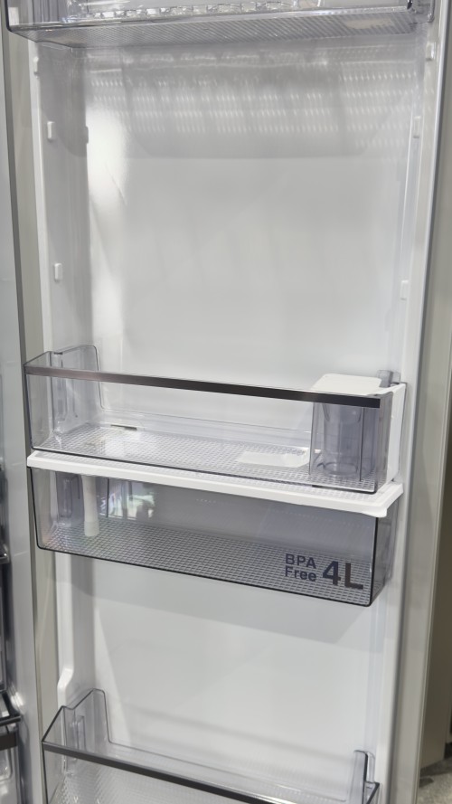 Bauknecht 578L, SBS IW D90 Pearl – Combina frigorifica Side by Side Clasa D, Total No Frost, dozator apă & IceMaker, import Germania 🇩🇪