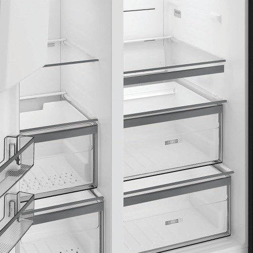 Bauknecht 578L, SBS IW D90 Pearl – Combina frigorifica Side by Side Clasa D, Total No Frost, dozator apă & IceMaker, import Germania 🇩🇪