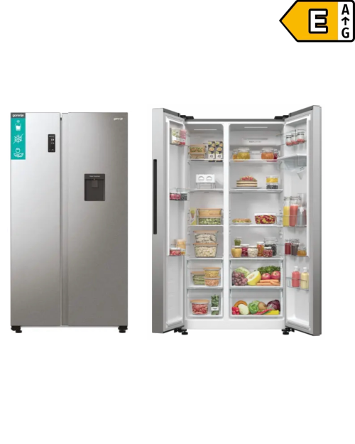 Gorenje 547L, NRR9185EAXLWD – Combină Frigorifică Side by Side Clasa E, NoFrost Plus, ConvertActive, dozator apă, Inverter, import Germania 🇩🇪