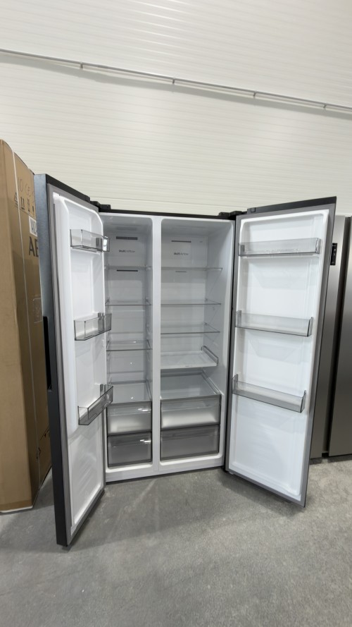 Hisense 544L, MS91558FC – Combină frigorifică Side by Side Clasa C, Total No Frost, Inverter, Super Cool, negru, import Germania 🇩🇪