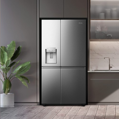 Hisense 632L, RS818N4TIC –Combină frigorifică  Side by Side Clasa C, dozator apă & gheață, Wi-Fi, Metal-Tech Cooling, Total No Frost, import Germania 🇩🇪