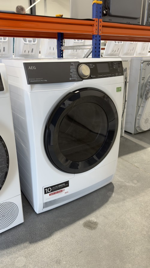 AEG 8 kg, TR9XW80880 – Uscător de rufe premium Clasa A, pompă de căldură, AbsoluteCare Pro, 3DScan, Wi-Fi, import Germania 🇩🇪
