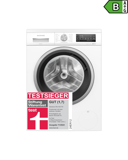 Siemens iQ500 WU14UT70 – Mașină de spălat rufe8 kg, 1400 rpm, Clasa B, aquaStop, iQdrive, speedPack L, import Germania 🇩🇪