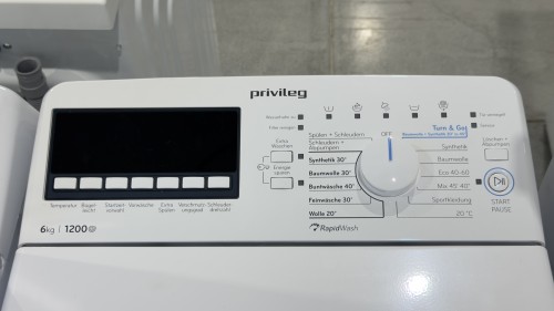 Privileg 6 kg, PWT Class B6S6 N – Mașină de spălat verticală 6 kg, 1200 rpm, Clasa B, Inverter, Turn&Go, import Germania 🇩🇪
