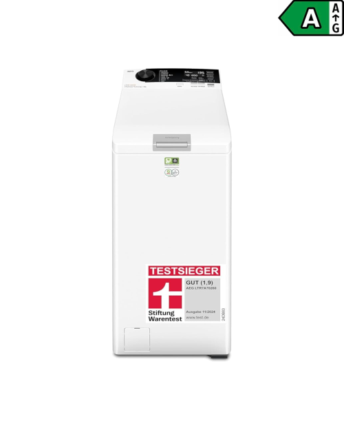 AEG LTR7A70260 – 7000 ProSteam®, mașină de spălat verticală 6 kg, 1200 rpm, Clasa B, abur, import Germania 🇩🇪
