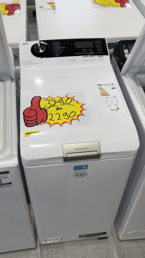 AEG LTR7A70260 – 7000 ProSteam®, mașină de spălat verticală 6 kg, 1200 rpm, Clasa B, abur, import Germania 🇩🇪