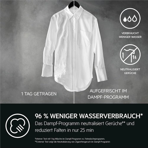 AEG LTR7A70260 – 7000 ProSteam®, mașină de spălat verticală 6 kg, 1200 rpm, Clasa B, abur, import Germania 🇩🇪