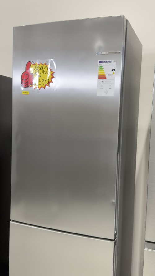 Bosch 419 L, Serie 6 KGE49AICA – Combină frigorifică XXL VitaFresh 0°C, LowFrost, Clasa C, Inox AntiAmprentă, import Germania 🇩🇪