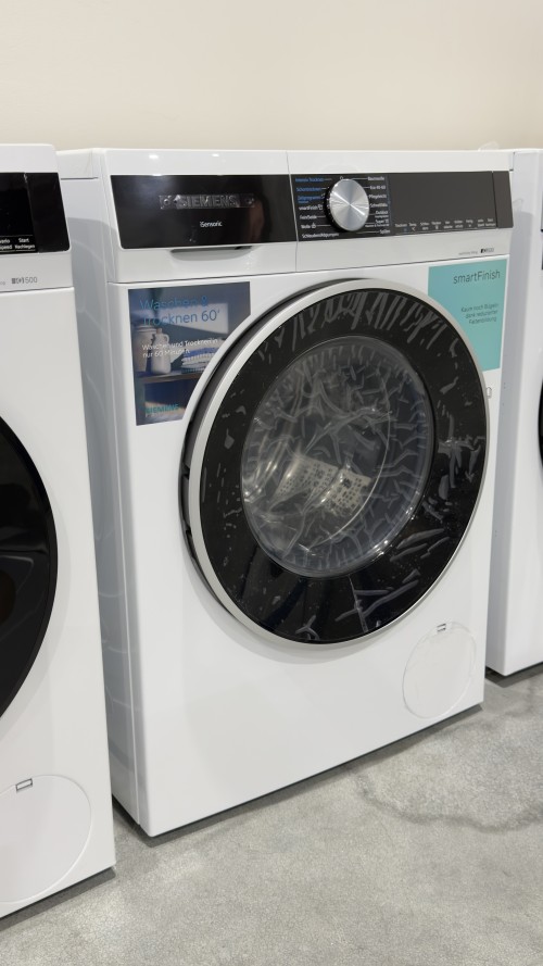 Siemens 9/6 kg, iQ500 WN44G242 – Mașină de spălat cu uscător 1400 rpm, Clasa A/D, smartFinish, AntiStain, import Germania 🇩🇪