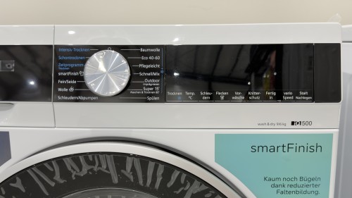 Siemens 9/6 kg, iQ500 WN44G242 – Mașină de spălat cu uscător 1400 rpm, Clasa A/D, smartFinish, AntiStain, import Germania 🇩🇪