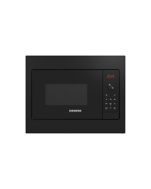 Siemens 20L iQ300 BF523LMB3 – Cuptor cu microunde încorporabil 20 L, cookControl7, humidClean Plus, Negru, import Germania 🇩🇪