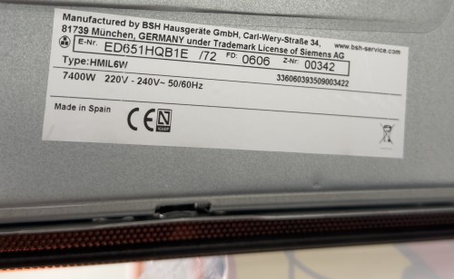 Siemens 60cm, iQ500, ED651HQB1E – Plită cu inducție, 4 zone, CombiZone, Home Connect, powerBoost, import Germania 🇩🇪