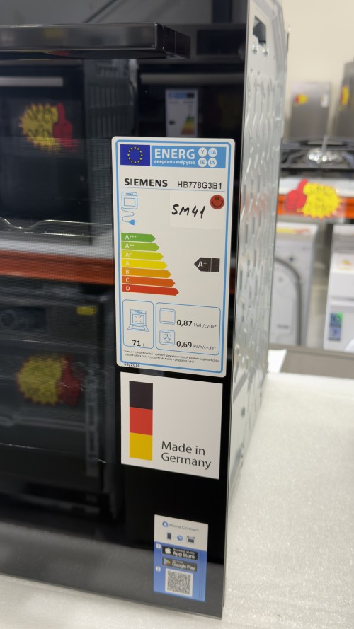 Siemens 71L, iQ700, HB778G3B1 – Cuptor încorporabil 71 L, Air Fry, Piroliză, Bratenthermometer Plus, Wi-Fi/Home Connect, A+ – import Germania 🇩🇪