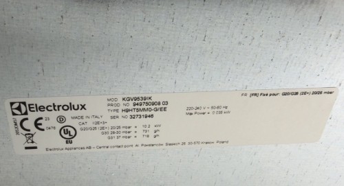 SET Electrolux KGV9539IK \+ LFV439K – Set plită gaz 90 cm, 5 arzătoare \+ hotă 90 cm, Hob²Hood®