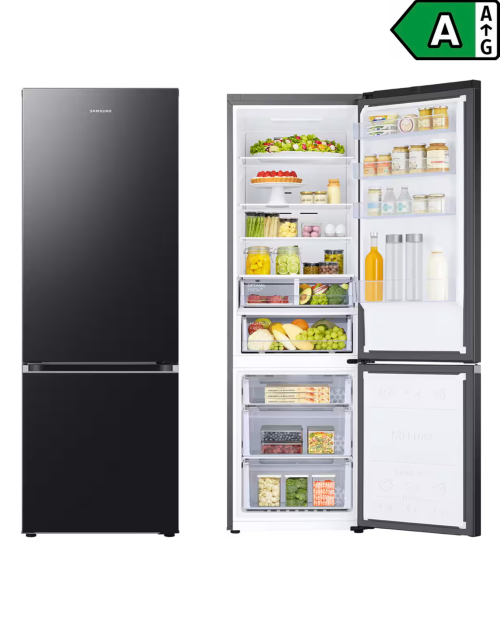 Samsung 387 L, RB38C607AB1 – Combină frigorifică Clasa A, No Frost, Twin Cooling, Wi-Fi, SmartThings AI Energy, Import Germania 🇩🇪
