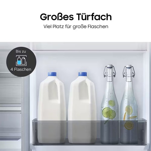 Samsung 387 L, RB38C607AB1 – Combină frigorifică Clasa A, No Frost, Twin Cooling, Wi-Fi, SmartThings AI Energy, Import Germania 🇩🇪