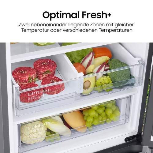 Samsung 387 L, RB38C607AB1 – Combină frigorifică Clasa A, No Frost, Twin Cooling, Wi-Fi, SmartThings AI Energy, Import Germania 🇩🇪