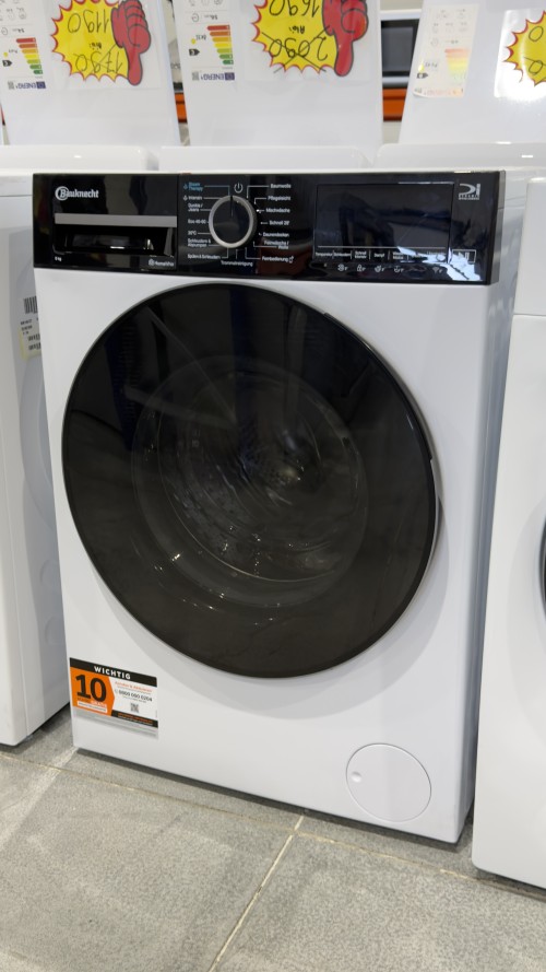 Bauknecht 9 kg, B WM Smart Eco 9A – 1400 rpm, clasa A, Steam Therapy, HomeWhiz, motor Inverter – import Germania 🇩🇪