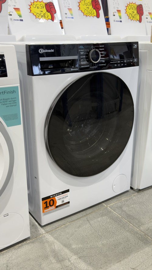 Bauknecht 9 kg, B WM Smart Eco 9A – 1400 rpm, clasa A, Steam Therapy, HomeWhiz, motor Inverter – import Germania 🇩🇪