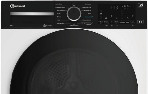 Bauknecht 8 kg, BT 87A WB – Uscător rufe cu pompă de căldură, clasa A, IronEase, Steam Therapy, HomeWhiz – import Germania 🇩🇪