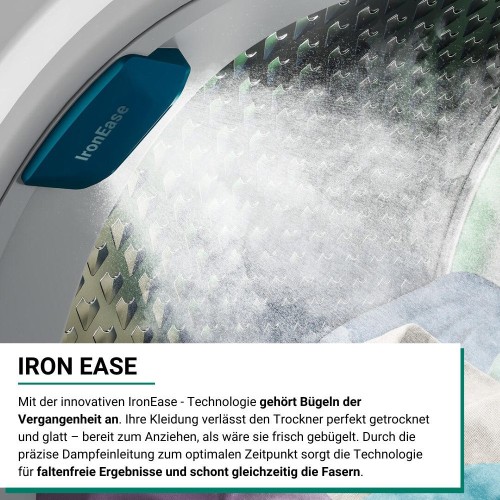Bauknecht 8 kg, BT 87A WB – Uscător rufe cu pompă de căldură, clasa A, IronEase, Steam Therapy, HomeWhiz – import Germania 🇩🇪