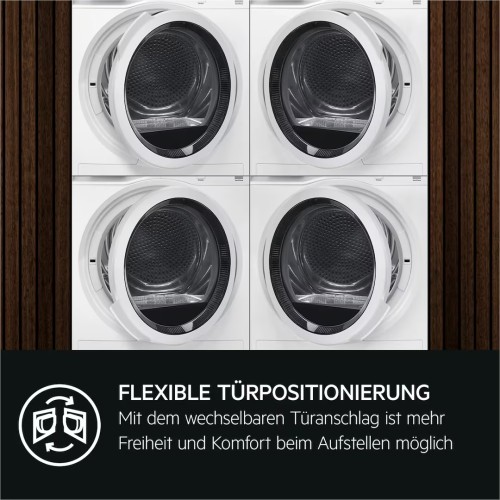AEG 8 kg, TR7TC86 – Uscător de rufe cu pompă de căldură, clasa C, SensiDry & ProSense – import Germania 🇩🇪