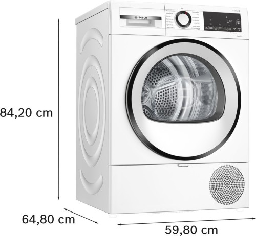Bosch 9 kg WQG233D01 – Uscător rufe Clasa C, pompă de căldură, import Germania 🇩🇪