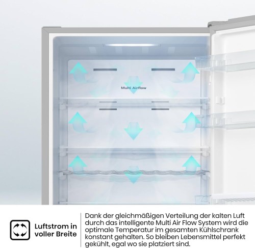 Hisense 322 L, RL3N319NEIC – Frigider/Racitor Inverter, clasa C, Multi Air Flow – import Germania 🇩🇪