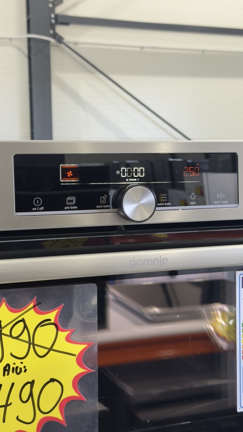 Gorenje 77L, BPSA6747A08XWI – Cuptor încorporabil 77 L, Piroliză, SteamAssist, AirFry+, Wi-Fi, Clasa A+ – import Germania 🇩🇪