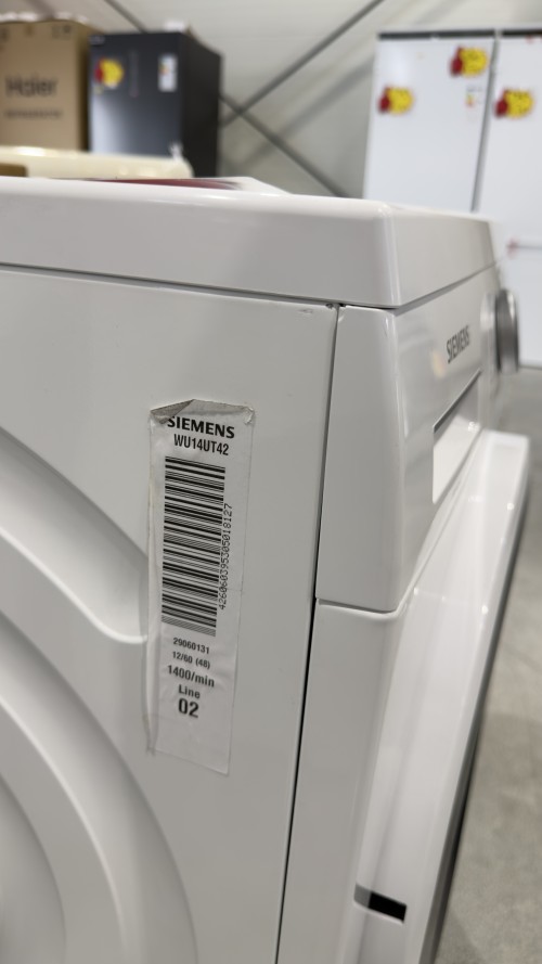 Siemens 9 kg, iQ500, WU14UT42 – Mașină de spălat 1400 rpm, Clasa A, iQdrive, varioSpeed, aquaStop – import Germania 🇩🇪