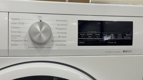 Siemens 9 kg, iQ500, WU14UT42 – Mașină de spălat 1400 rpm, Clasa A, iQdrive, varioSpeed, aquaStop – import Germania 🇩🇪