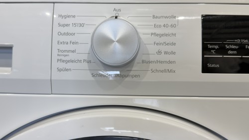 Siemens 9 kg, iQ500, WU14UT42 – Mașină de spălat 1400 rpm, Clasa A, iQdrive, varioSpeed, aquaStop – import Germania 🇩🇪