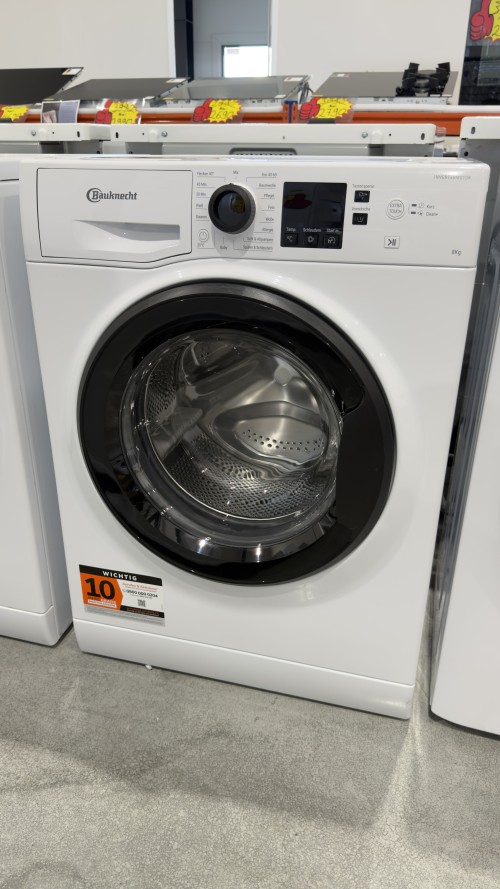 Bauknecht 8 KG Super Eco 845 A – Mașină de spălat rufe, Clasa A, Inverter Motor, import Germania 🇩🇪