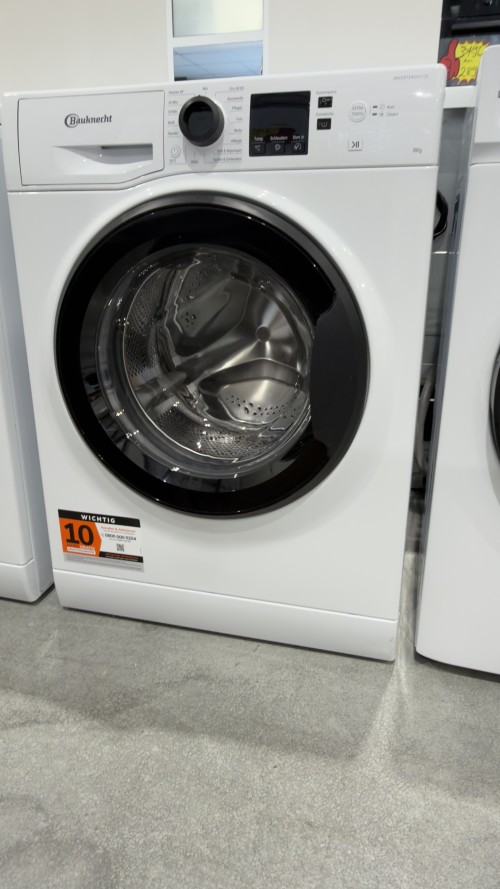 Bauknecht 8 KG Super Eco 845 A – Mașină de spălat rufe, Clasa A, Inverter Motor, import Germania 🇩🇪