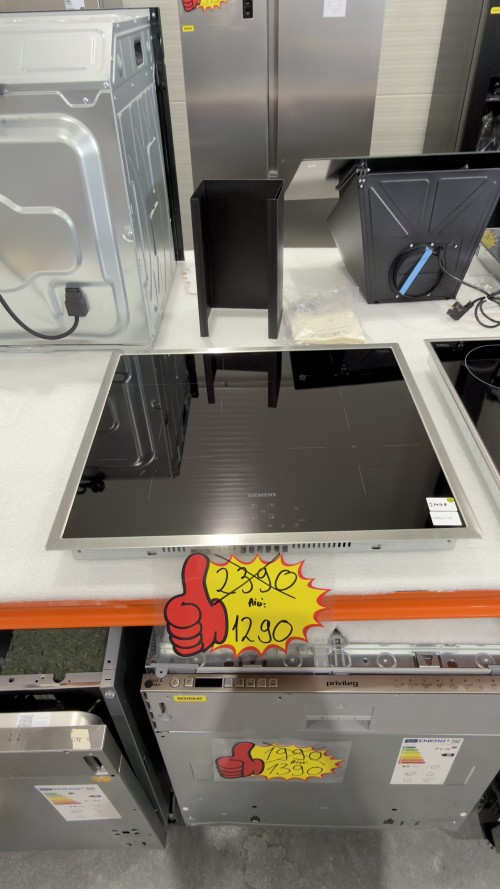 Siemens 60 cm, iQ300 EH645BFB6E/67 – Plită inducție, 4 zone, PowerBoost, TouchControl, 7,4 kW, import Germania 🇩🇪