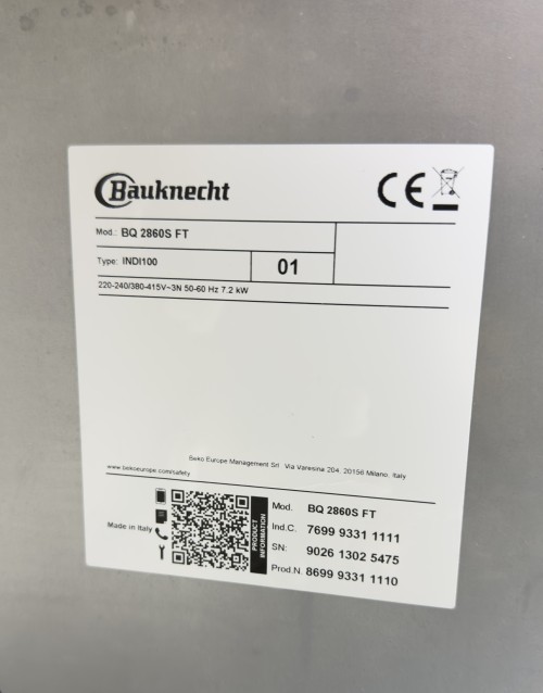 Bauknecht 60 cm, BQ 2860S FT – Plită cu inducție 4 zone, Booster, My Menu, 7,2 kW, ramă inox, import Germania 🇩🇪
