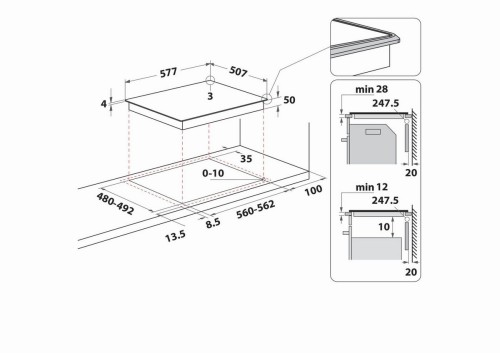 Bauknecht 60 cm, BQ 2860S FT – Plită cu inducție 4 zone, Booster, My Menu, 7,2 kW, ramă inox, import Germania 🇩🇪