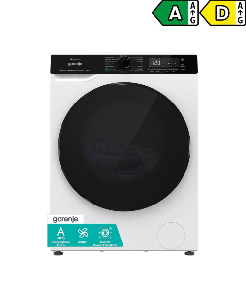Gorenje 8/5 KG, WD2PA854ADW/DE – Mașină de spălat cu uscător Clasa A/D, Wi-Fi ConnectLife, AirDry, import Germania 🇩🇪