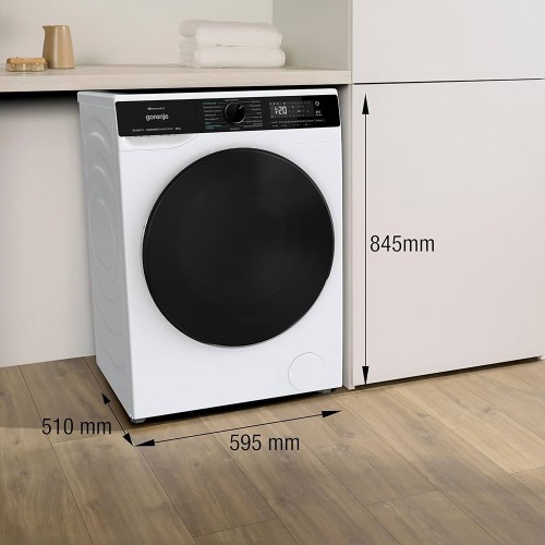 Gorenje 8/5 KG, WD2PA854ADW/DE – Mașină de spălat cu uscător Clasa A/D, Wi-Fi ConnectLife, AirDry, import Germania 🇩🇪