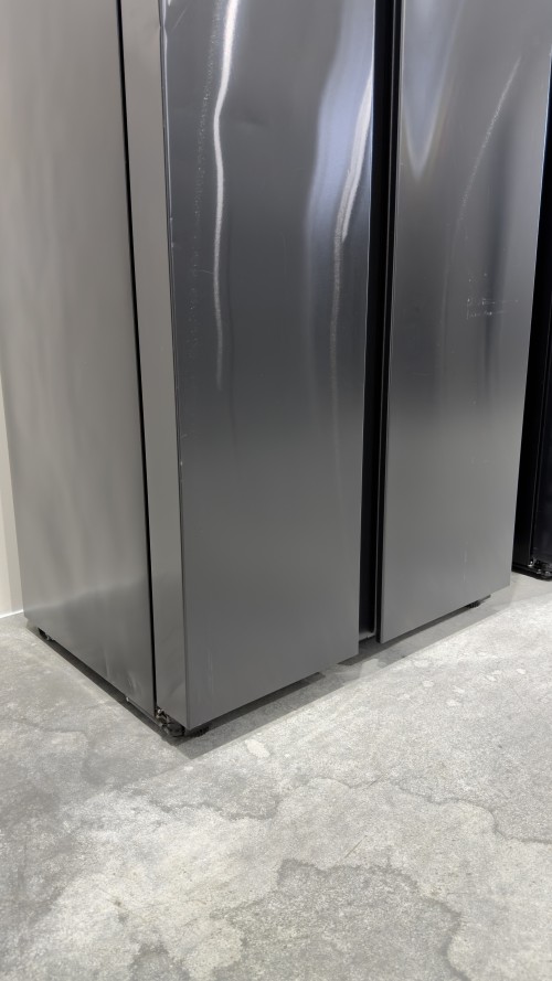 Hisense 550 L, RS711N4AFE – Frigider/Combina frigorifică Side-by-Side Total No Frost, Inverter, Freezer Convert, clasa E, Black Inox, import Germania 🇩🇪