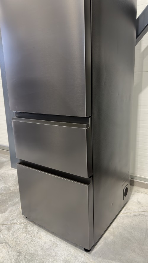 Haier 414 L, HTW5620CNMP – Combină frigorifică 3D, Clasa C, Total No Frost, Wi-Fi, Dark Inox, import Germania 🇩🇪