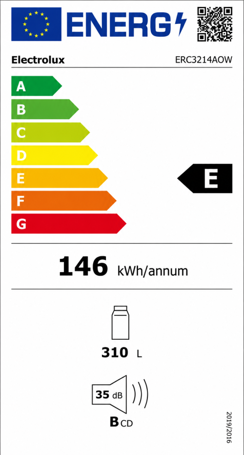 Electrolux 522 L, ERC3214AOW + KUN7NE18C – Set frigider + congelator încorporabile, side by side, No Frost, import Germania