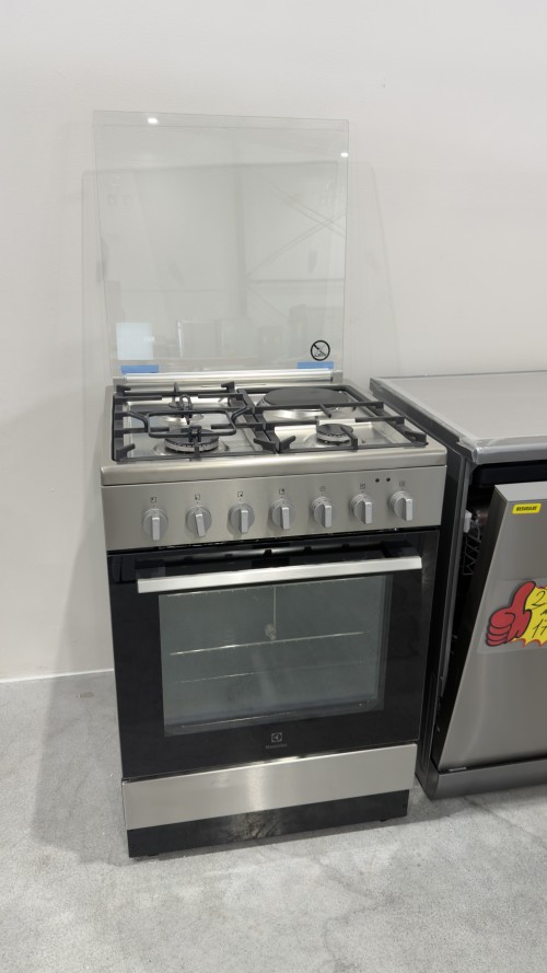 Electrolux 60 cm, LKM620000X – Aragaz cuptor electric, plita 3 gaz + 1 electric import Germania