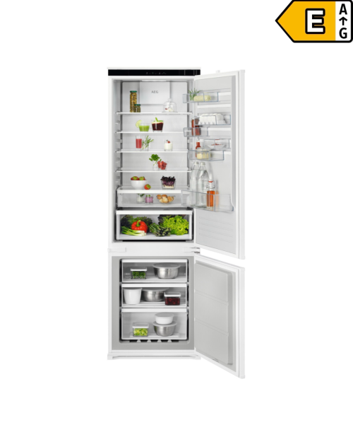 AEG 269 L, NSC6M193ES – Combină frigorifică încorporabilă Clasa E, TwinTech® NoFrost, MultiFlow, ExtraChill