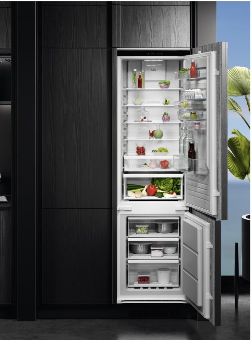 AEG 269 L, NSC6M193ES – Combină frigorifică încorporabilă Clasa E, TwinTech® NoFrost, MultiFlow, ExtraChill