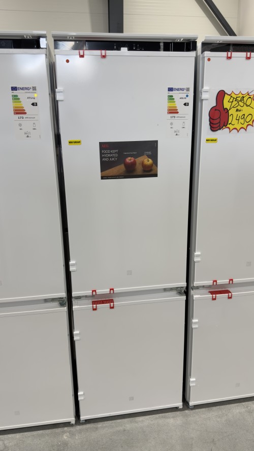 AEG 249 L, NSC7C181DS – Combină frigorifică încorporabilă Clasa D, AI CoolAssist®, TwinTech® Total No Frost, Cooling 360°, import Germania 🇩🇪