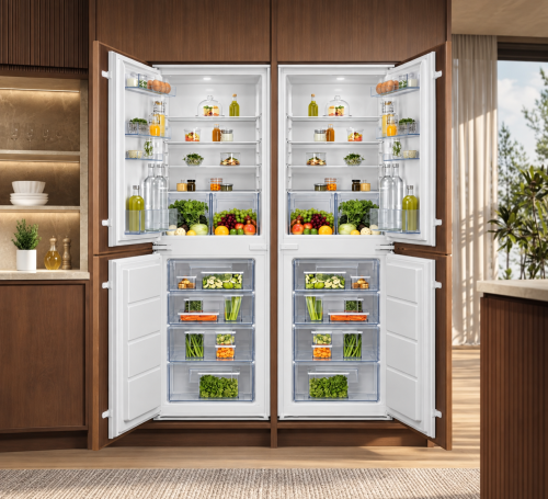 Electrolux 534 L, 2× LNS5LE18S5 – Set 2 x combină frigorifică încorporabilă tip side by side import Germania